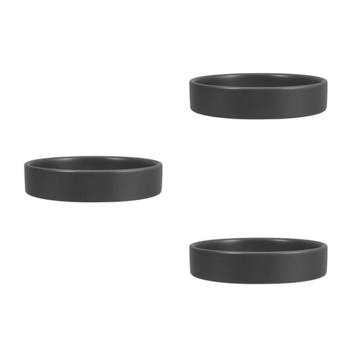Grey ceramic plant 3pcs - grey,
