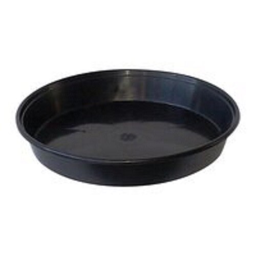 Black plant saucer - black,