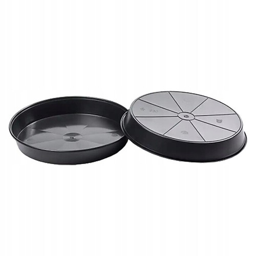 Black round plastic water - black,