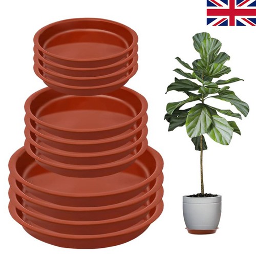 12x plant pot saucer round - 12x,