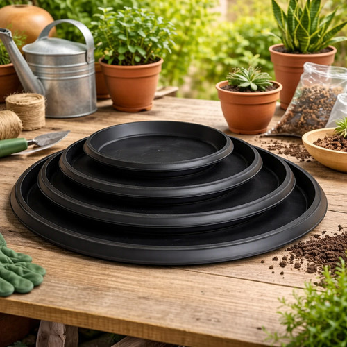 Round plant pot - pot, saucer