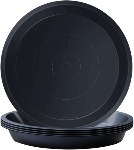 Pack black plant pot - of,